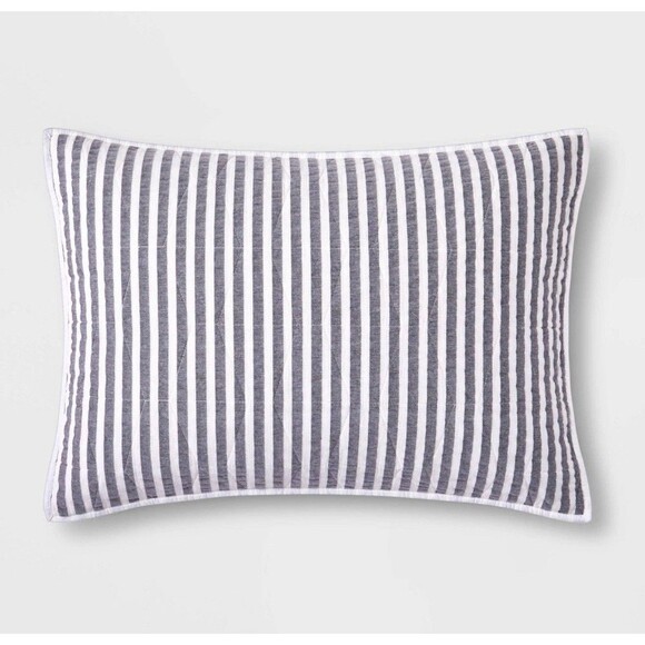 Chambray Striped Kids' Sham - Pillowfort - Picture 1 of 5